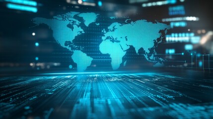 Background of world news program.