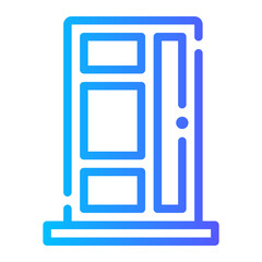 Wall Mural - door gradient icon