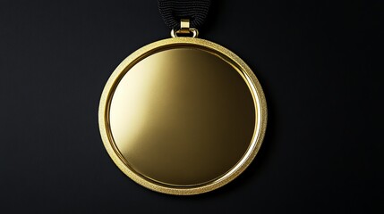 Wall Mural - gold first place winners medal. success achievement concept