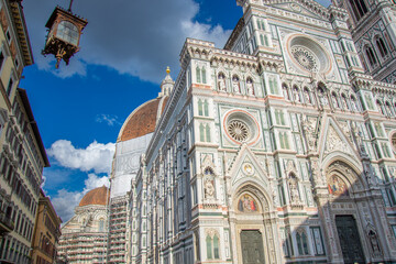 Wall Mural - view of the architecture of the famous cathedral of Florence in Italy