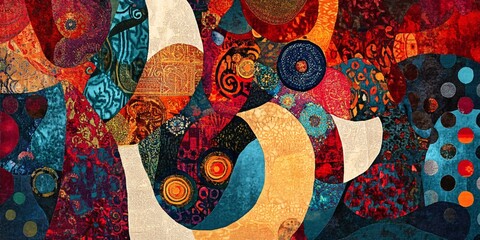 Abstract background in ethnic style