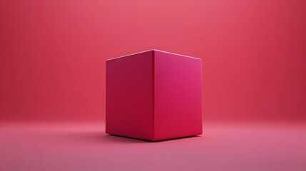 Sticker - A red box is sitting on a red background