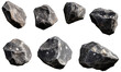 © Dario Berardi - Set di rocce irregolari e realistiche, rappresentate in diverse angolazioni, perfette per scenari naturali o spaziali. Cut out