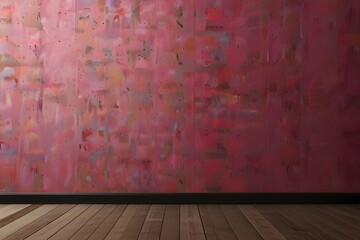 Wall Mural - Pink plain wall background Generative AI