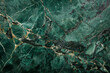 © AI_images - A deep emerald green textured stone surface with intricate veining and a polished finish. The rich color adds depth and elegance to the natural stone.