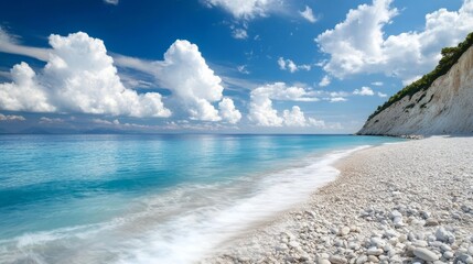 Wall Mural - Summertime beauty on Lefkada's Ionian coast