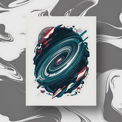 Poster - White grey abstract background. High resolution color illustration.