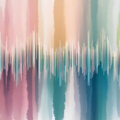 Wall Mural - Background of vertical wavy lines of pastel abstract horizo