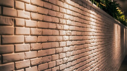 Wall Mural - White brick wall background