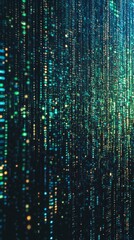 Wall Mural - a blue and green image with a lot of dots