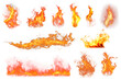 © Rawpixel.com - Fire flame effect png element set, transparent background