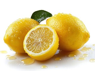 Wall Mural - Freshly Sliced Lemon Photo