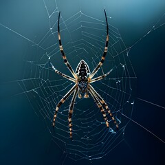 Wall Mural - spider on web