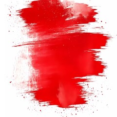 Sticker - red watercolor brush stroke background vector illustration 