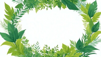 Wall Mural - foliage frames vector art background