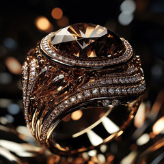 Poster - Luxury Topaz Ring.