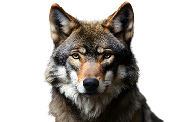  Wolf head  isolated on transparent background