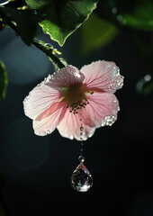 Wall Mural - Flower Dew Drop.