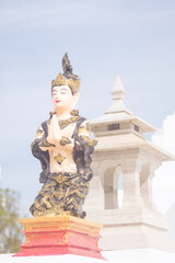 thai angel statue in thai temple