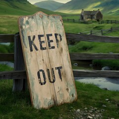 Poster - Old wooden board, background