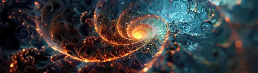 Wall Mural - a mesmerizing cosmic swirl of vibrant colors and patterns, depicting the beauty of the universe in a