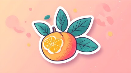 Wall Mural - a flat design of a sticker that maintains clarity and impact at both large and small sizes