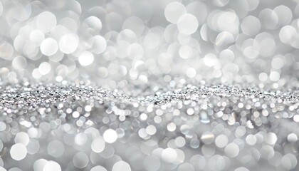 Silver and White Glitter Sparkle: The Perfect Party Invite