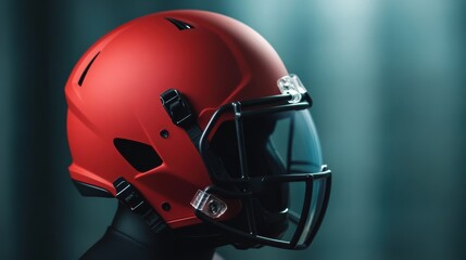 Futuristic Football Helmet with Digital Impact Analysis and Injury Prevention Technology