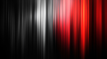 Wall Mural - abstract vertical lines in black, red, and white create a striking visual effect with smooth gradien