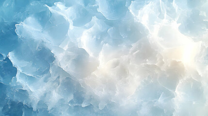 Sticker - Textured icy surface with shades of blue and white.