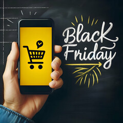 Black friday sales promotion advertisement banner background social media post