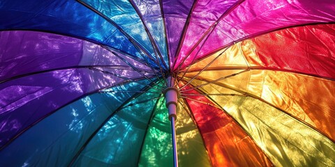 Wall Mural - Rainbow Umbrella's Interior View