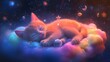 © Kanimalia - Kitten Sleeping on a Cloud.