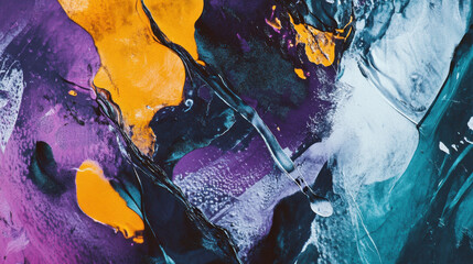 Poster - Abstract art featuring vibrant colors and fluid patterns.