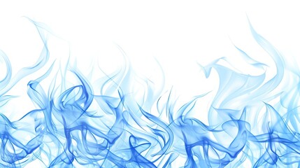 Wall Mural - Wallpaper_Blue_flames_background