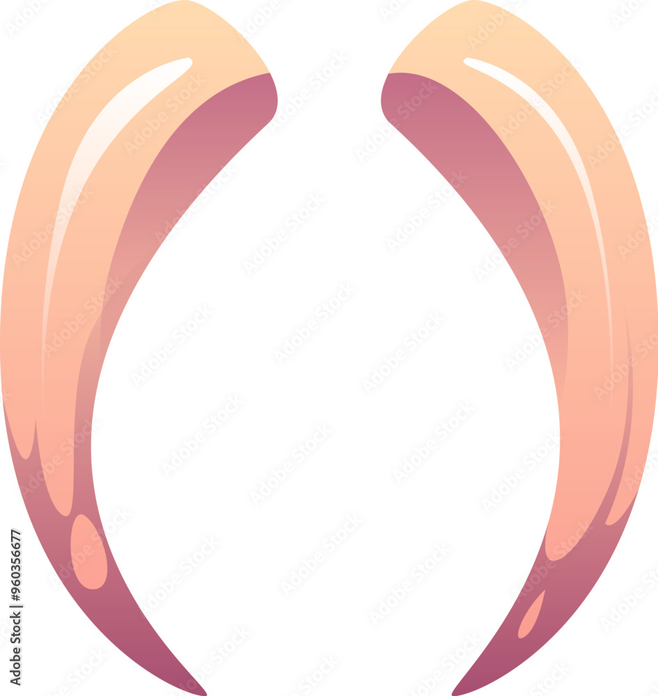 Sharp Anima Fangs Halloween font, brackets punctuation symbol in shape of sharp monster ...