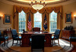 © Elnur - The Oval Office in the White House with Gold Curtains and Blue Chairs