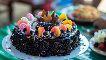 Slice of Celebration: A Birthday Cake Divided in Asahan, Indonesia