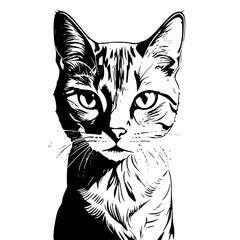 Naklejka na meble vector illustration of a cat