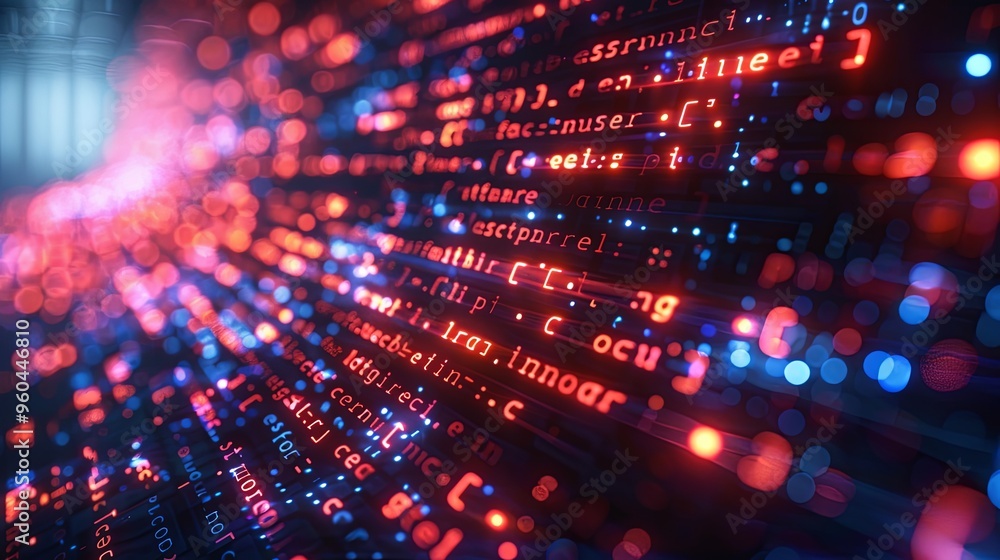 vector, illustration, Programming code abstract technology background ...