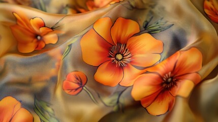 Vibrant Orange Floral Burst of Beauty