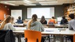 © Media Srock - Students Studying in a Bright and Modern Classroom