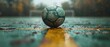 © Starkreal - Soccer Ball in Field's Corner on Overcast Day
