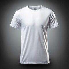 Wall Mural - Blank White Short Sleeve T-shirt Mockup