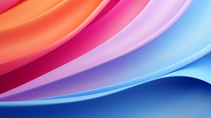 Fond d'un dégradé de couleur pastel. Rose, bleu, violet, orange. Coloré, couleurs, vague, mouvement. Pour conception et création graphique.	