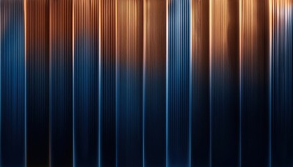 Wall Mural - Abstract of a blue and orange striped background