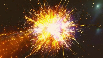 Wall Mural - Glowing Particle Burst