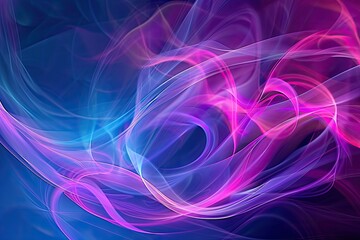 Wall Mural - Abstract Purple and Blue Swirls