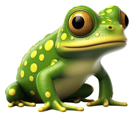 Sticker - PNG Frog amphibian wildlife cartoon.