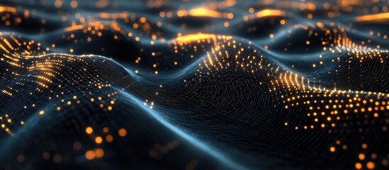 Wall Mural - abstract illustration of artificial neural networks showcasing a simple graphical representation of 
